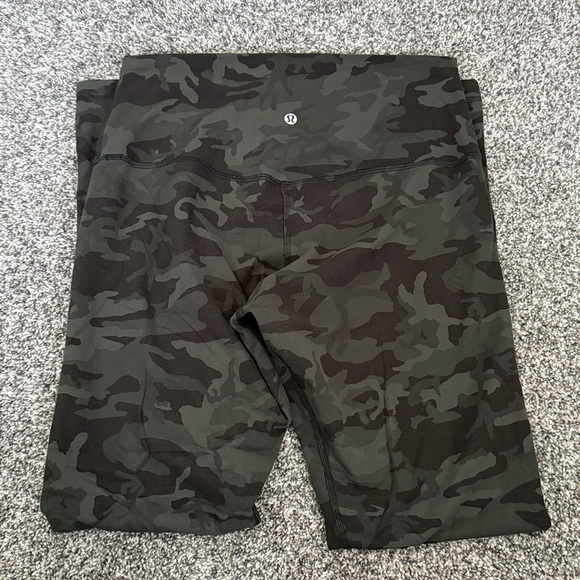 Lululemon Align Pant 28" Legging Incognito Camo Multi Gator Green Size 10 - Picture 6 of 9